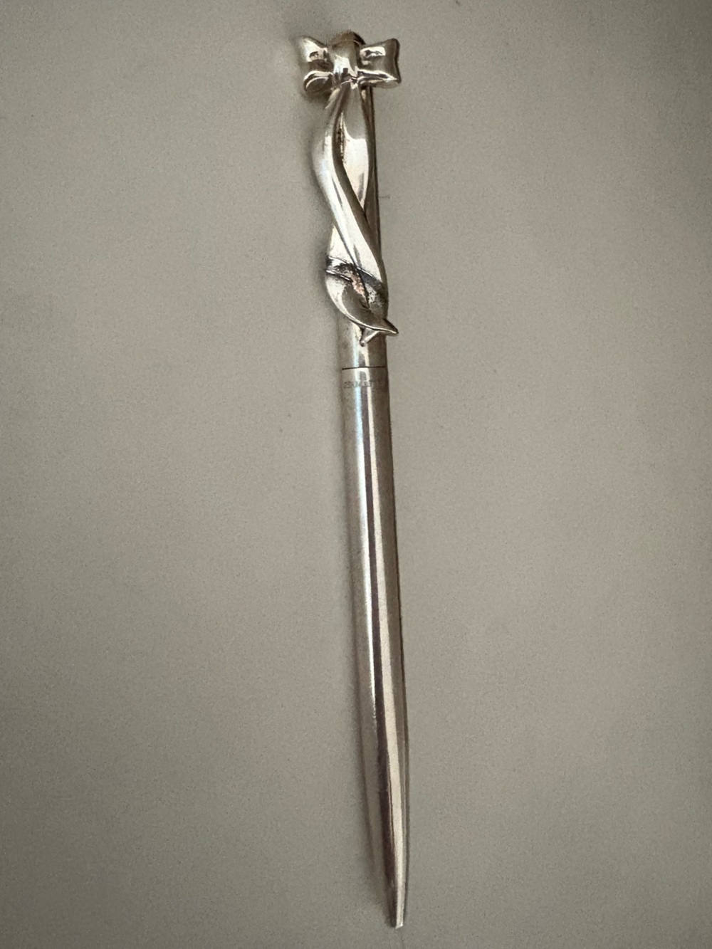 Tiffany & Co. Sterling Silver Ribbon Bow Ballpoint Pen